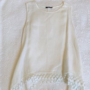 Linen sleeveless tank